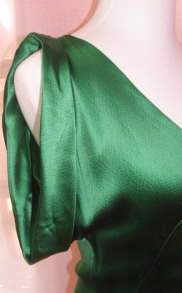 alexander mcqueen green dress