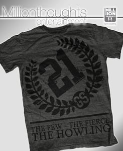 Image of The Howling shirt - dark heather/black