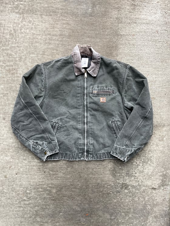 Image of Vintage Carhartt Blanket Lined Detroit Jacket J97 MOS