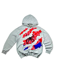 Image 2 of Reworked Webslash Ash Hoodie Size L
