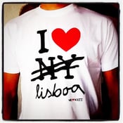 Image of Love Lisboa tee white