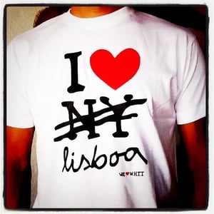 Image of Love Lisboa tee white