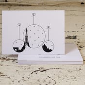 Image of Paris Christmas Pack of Five Christmas Cards