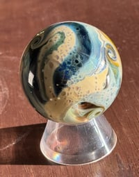 Image 3 of Blue and Caramel Junk Planet Marble 