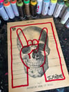 Heavy Metal Sign With Skull Drawing!