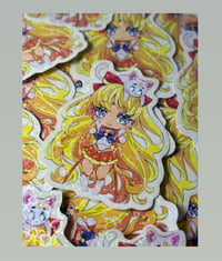 Image 1 of Chibi V Sticker / Holographic Hearts 