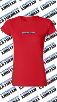 Image 3 of Chromefont softstyle ladies t-shirt