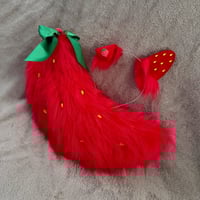 Image 3 of Strawberry Pup Ears/Tail