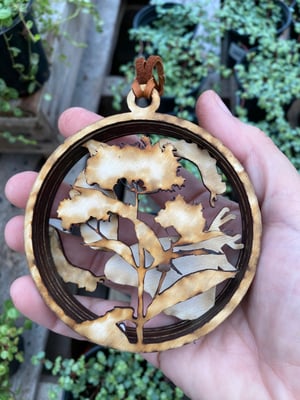 Image of Layered Wood Ornament - Monarch Life Cycle