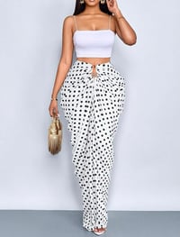 Image 4 of Polka ruched skirt