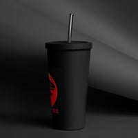 Image 3 of Insulated tumbler with a straw