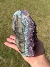 Image 15 of Amethyst With Calcite & Polished Edges #2185