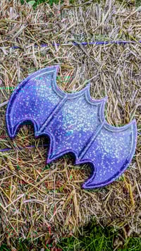 Image 2 of Bat Tray in Purple & Silver Haze 