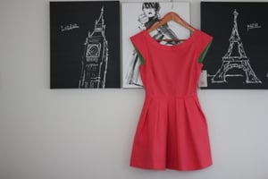 Image of Zara pique fit & flare dress, Size S