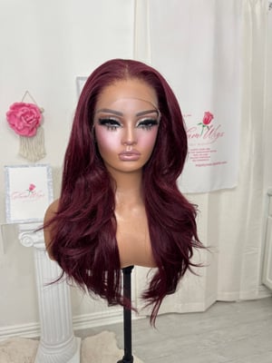 Image of Burgundy free part luxury (ready to ship) 