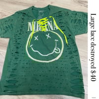 Large Nirvana green lace destroyed