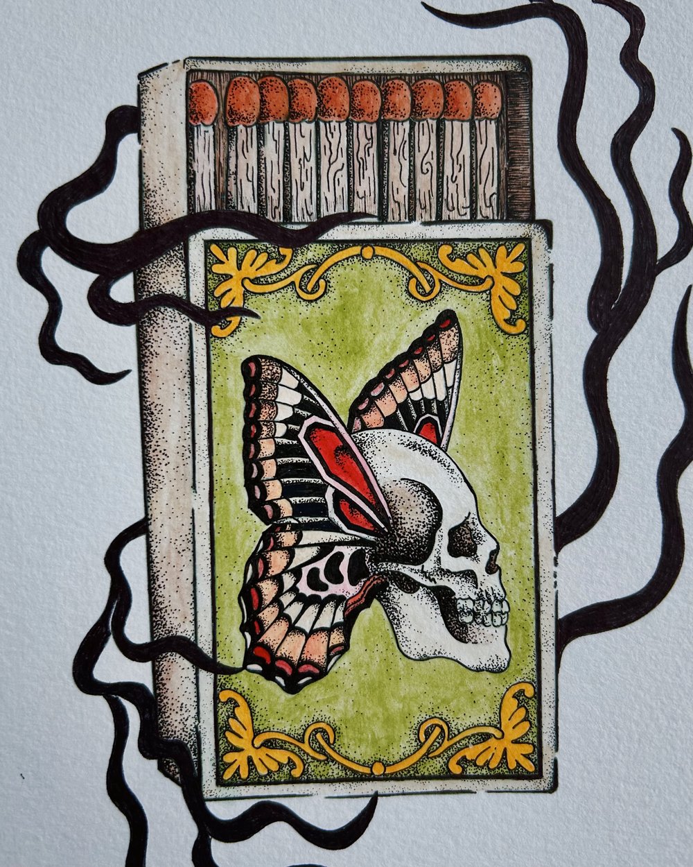 Image of Skull Fairy Matchbook