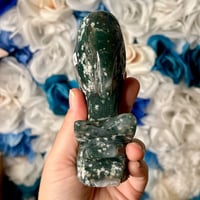 Image 5 of Moss Agate Dolphin (34C)