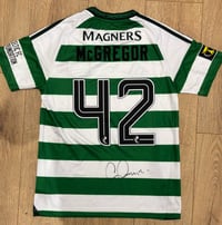 Image 3 of Signed Callum McGregor Celtic FC League Cup Final Detailed Shirt