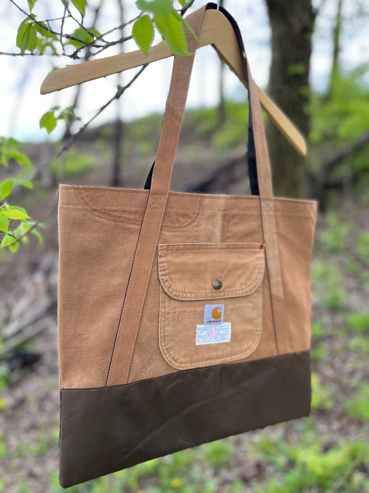 Image of A Frame Brown Carhartt Tote