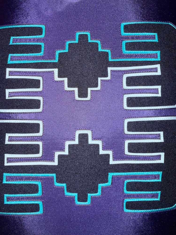 Osage Ribbonwork Pillow 18x18 Piped