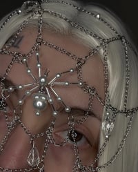 Image 5 of Silver Spider Web Head Piece 