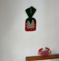 Image 3 of Fused glass strawberry candy mirror