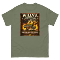 Image 6 of Willeys Smokehouse Unisex T-Shirt BBQ Fire Grill Graphic Tee