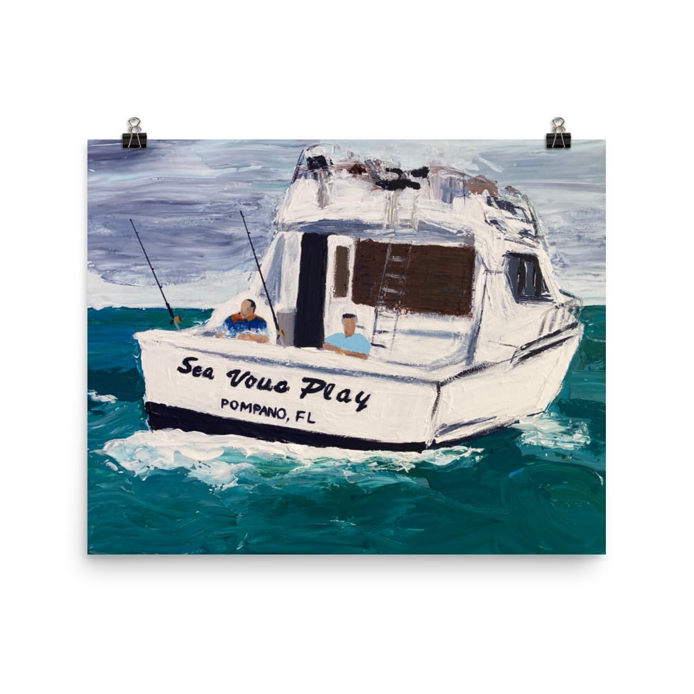 Image of Two friends fishing (prints)