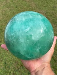 Image 7 of Green Fluorite Sphere Statement Piece #806