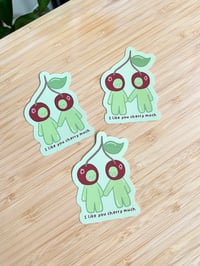 Image 2 of I love you cherry much smiski sticker!
