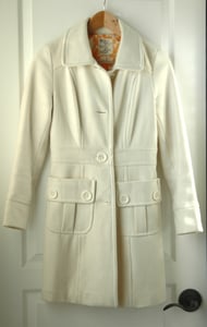 Image of Tulle Cream Peacoat, XS