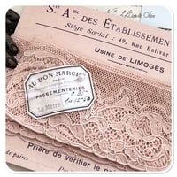 Image 2 of 1m of vintage french lace on a beautiful vintage style french postcard