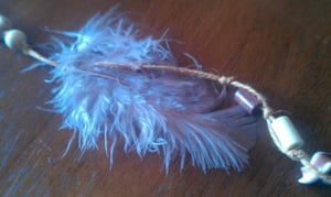 Image of Feathered Beaded Hair Extension