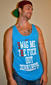 Image of Swag Me Out Heather Blue Tank