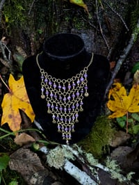 Image 3 of Amethyst Chainmail-ish Necklace 