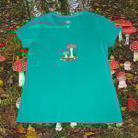 Image 2 of Realistic Amanita Mushroom Embroidered T-Shirt | Ready to Wear