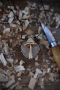 Image 1 of Mushroom pendant necklace 