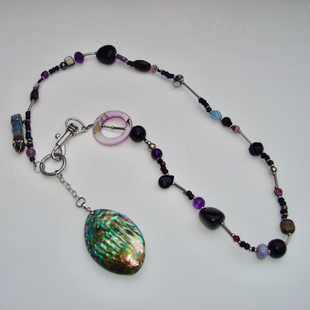 Image of MOTHER OF PENDANT NECKLACE