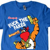 Image of Fuck the Fakes T-Shirt - Blue Tee [ALL SIZES BACK IN STOCK]