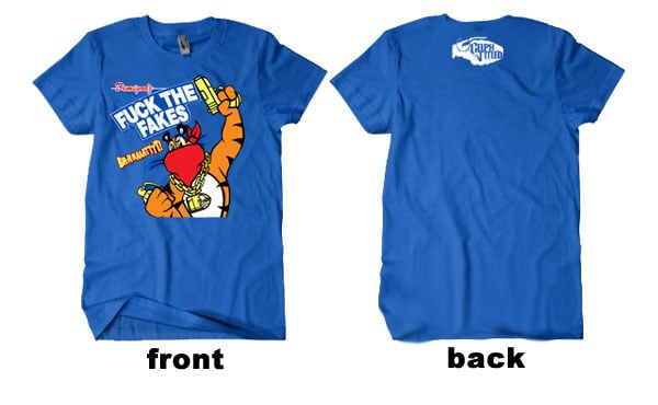 Demigodz Store — Fuck the Fakes T-Shirt - Blue Tee