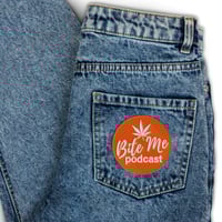 Image 1 of Bite Me logo Embroidered patche
