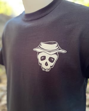 Image of Black "Bucket Skull" Tee