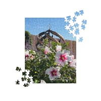 Image 1 of  Hibiscus and Copper Wind Spinner - Jigsaw Puzzle - 252 Pieces