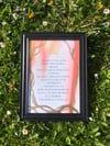 Framed poetry