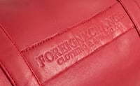 Image 2 of F.X.C Red Leather Airport/Duffle Bag