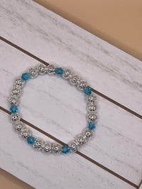 Image 2 of Ice Blue Stretch Bracelet 