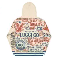 Image 2 of TeamLUCCI  “AMERICANA” UNISEX MID WEIGHT COTTON HOODIE