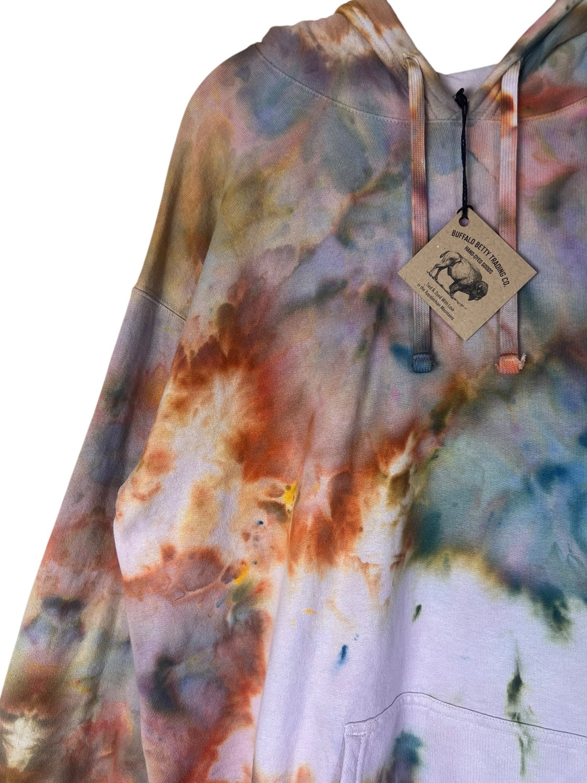 Vintage Ice Tie Dye deals Hoodie Sweatshirt Art Artist Earth Tones XL Nature Outdoors