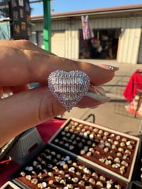 White heart ring